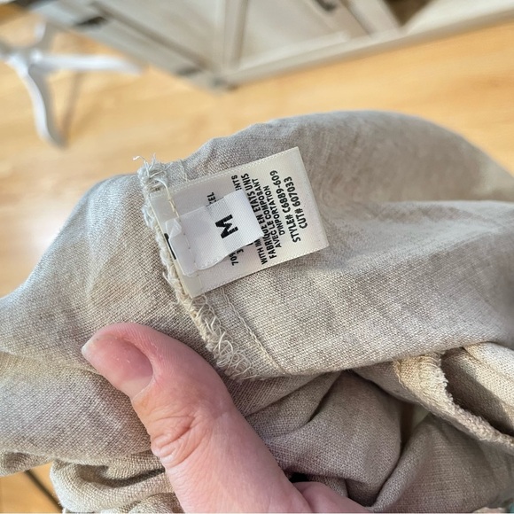 2/$25 Cloth & Stone Linen Tencel Snakeskin Boho Beach Gypsy Coastal Slip Dress M - Picture 11 of 13